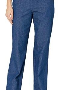 Chic Classic Collection Women's Cotton Pull-on Pant with Elastic Waist