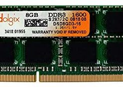 Dolgix 8GB DDR3 1600MHz SODIMM PC3-12800 2Rx8 Dual Rank 1.35V 204-Pin Notebook Laptop RAM Memory Module Upgrade