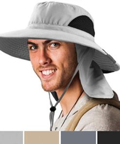 Premium Boonie Hat Wide Brim Sun Hat for Fishing Hiking Outdoor Men Women UPF50+