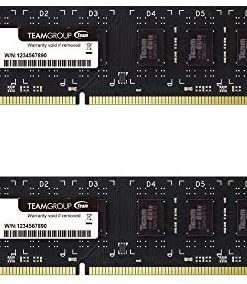 TEAMGROUP Elite DDR3 16GB Kit (2 x 8GB) 1600MHz (PC3-12800) CL11 Unbuffered Non-ECC 1.5V UDIMM 240 Pin PC Computer Desktop Memory Module Ram Upgrade - TED316G1600C11DC01-16GB Kit (2 x 8GB)